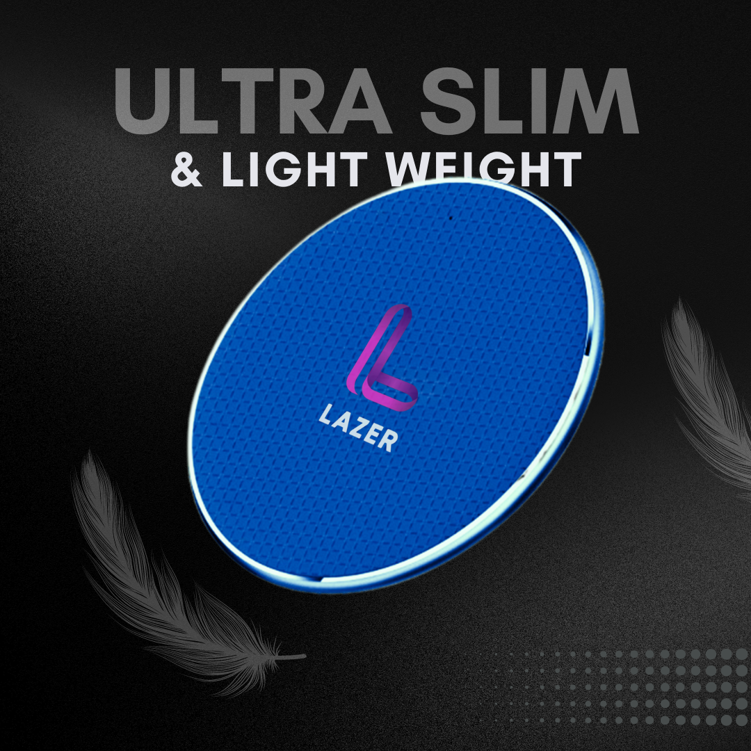 Lazer Essential Wireless Charger with USB-A to C Type Cable