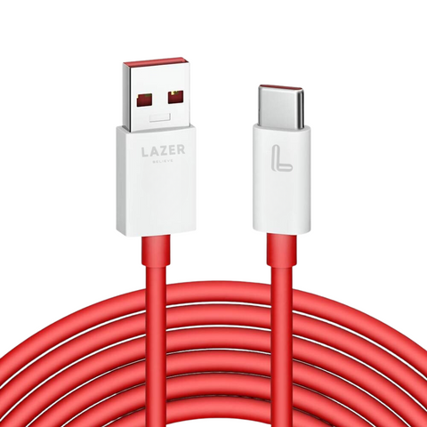 Lazer USB-A to Type-C 45W Red