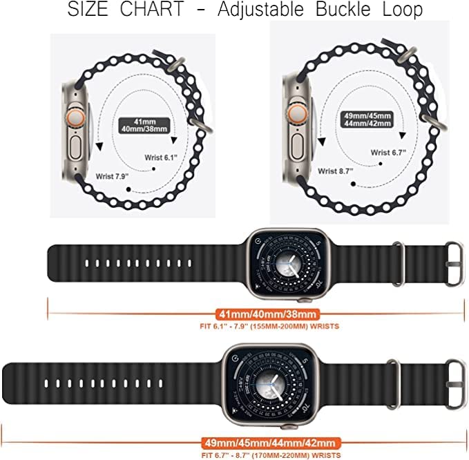 Lazer Silicone Smartwatch Strap compatible with Apple Watch