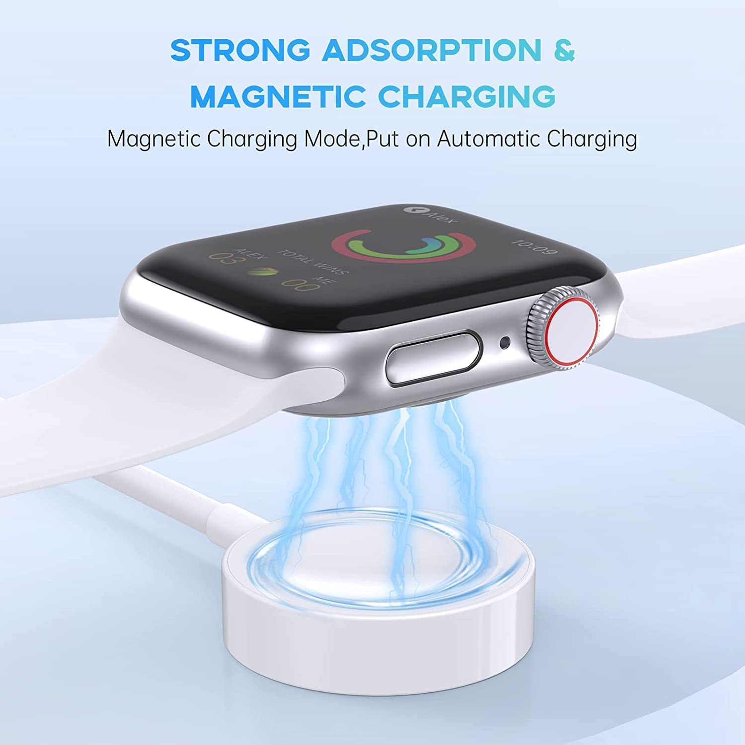 Lazer Wireless Magnetic Smartwatch Charging Cable