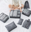 Lazer Polyester 7 Set Travel Organizer Bag 3 Packing Cubes + 3 Pouches + 1 Toiletry Organizer Bag W-28 Cm, H-11 Centimeters