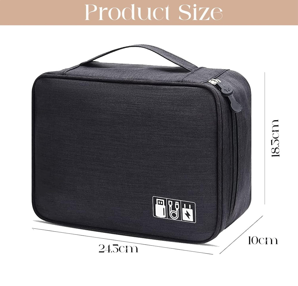 Lazer Polyester Electronics Accessories Organizer Bag