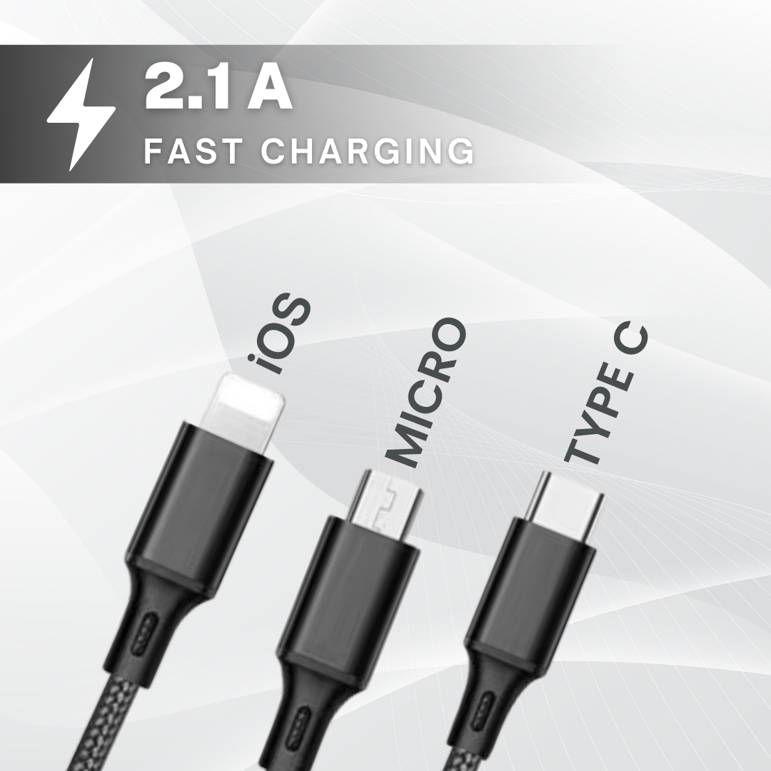 Lazer Unbreakable 3 in 1 Fast Charging