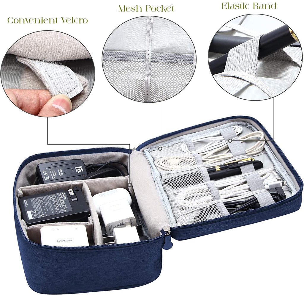 Lazer Polyester Electronics Accessories Organizer Bag