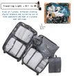 Lazer Polyester 7 Set Travel Organizer Bag 3 Packing Cubes + 3 Pouches + 1 Toiletry Organizer Bag W-28 Cm, H-11 Centimeters