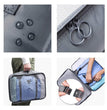 Lazer Polyester 7 Set Travel Organizer Bag 3 Packing Cubes + 3 Pouches + 1 Toiletry Organizer Bag W-28 Cm, H-11 Centimeters