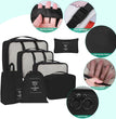 Lazer Polyester 7 Set Travel Organizer Bag 3 Packing Cubes + 3 Pouches + 1 Toiletry Organizer Bag W-28 Cm, H-11 Centimeters