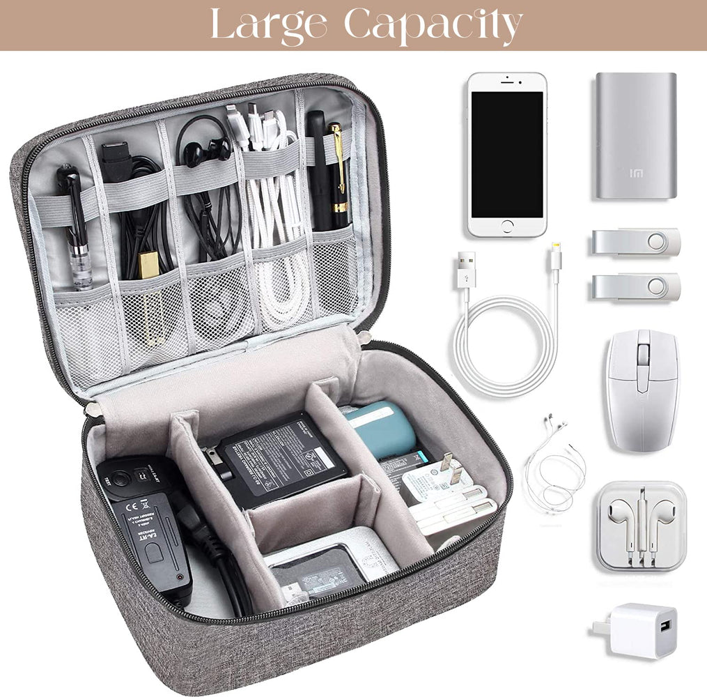 Lazer Polyester Electronics Accessories Organizer Bag