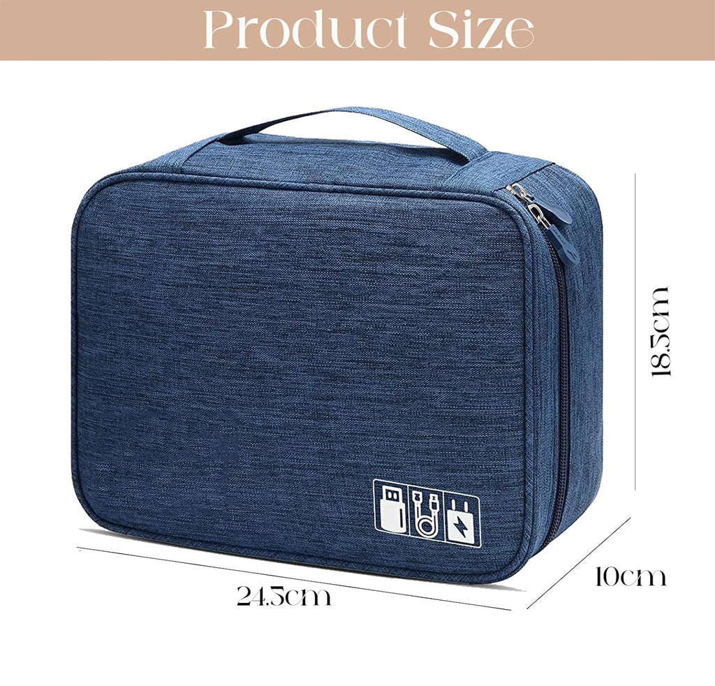 Lazer Polyester Electronics Accessories Organizer Bag