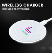 Lazer Essential Wireless Charger with USB-A to C Type Cable