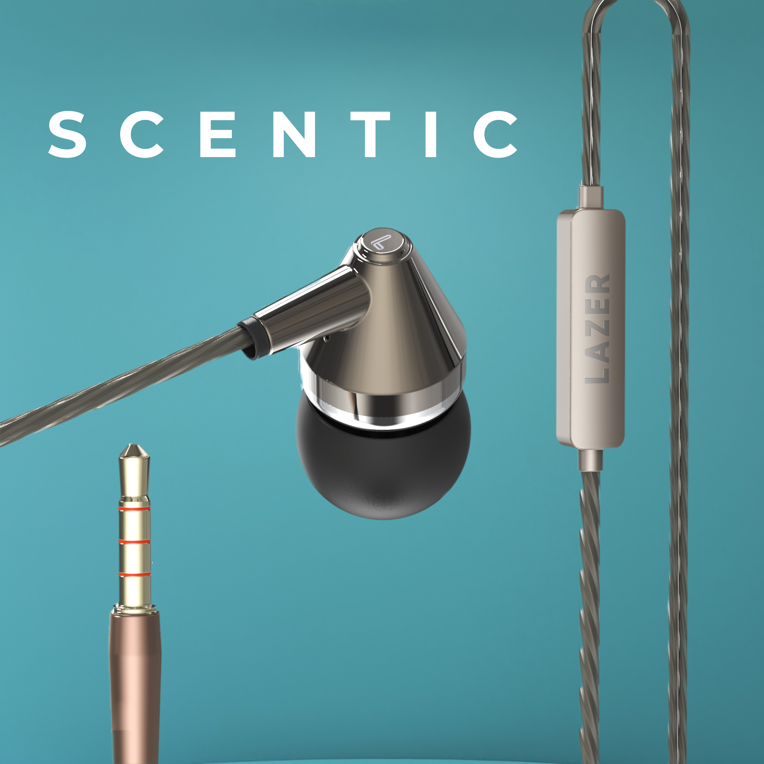 Lazer Scentic in Ear Wired Earphones with Mic (Scentic)