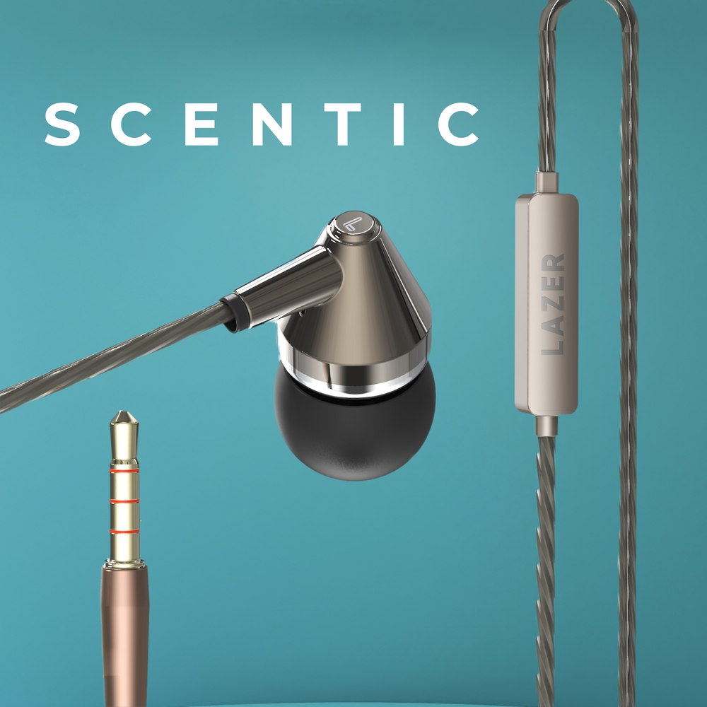 Lazer Scentic in Ear Wired Earphones with Mic (Scentic)