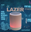 Lazer Wireless Touch Lamp LED Portable Speaker